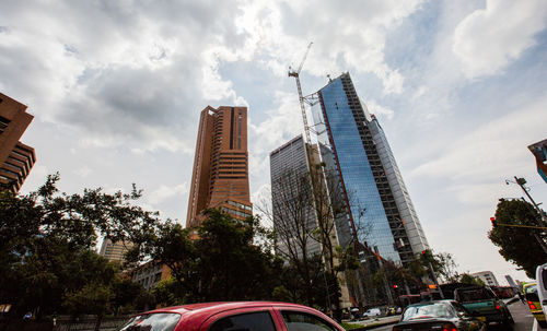 View of modern buildings against sky