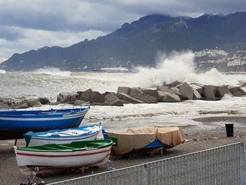 Exciting sea landscape during a storm