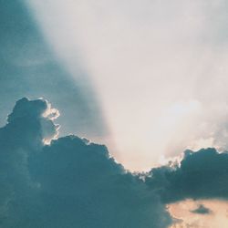 Low angle view of cloudy sky