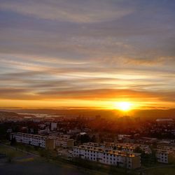 Cityscape at sunset