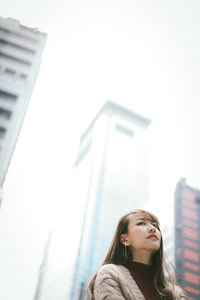 Woman in a building