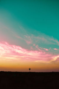 Scenic view of dramatic sky during sunset