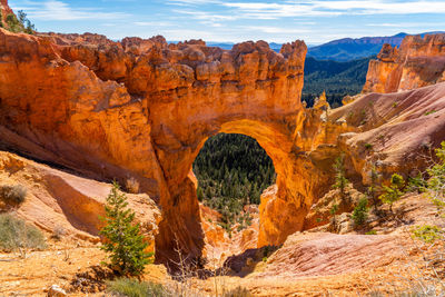 Scenic view of rock formations