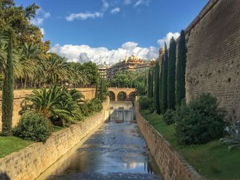 Canal outside spanish castle