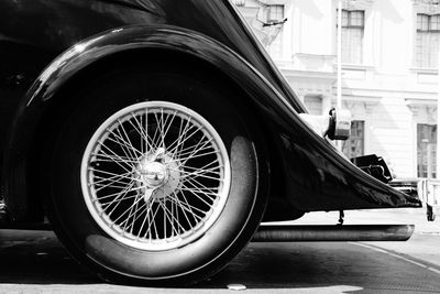 Close-up of vintage car