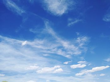 Low angle view of clouds in sky