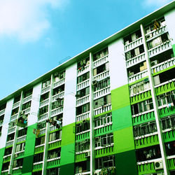 Low angle view of building against sky