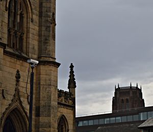 Low angle view of historic building against sky