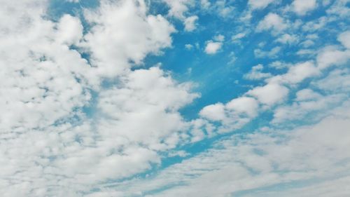 Low angle view of clouds in sky