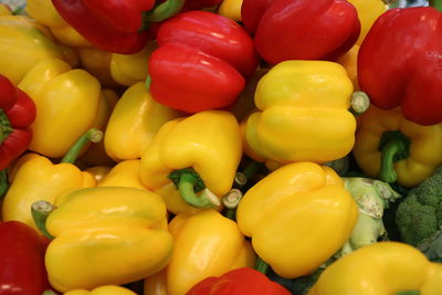 Full frame shot of bell peppers