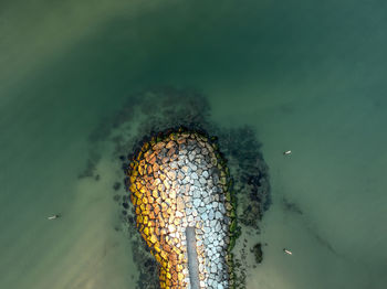 Wavebraker from above 