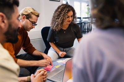 Business people having meeting in office