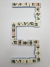 Close-up of text on white background