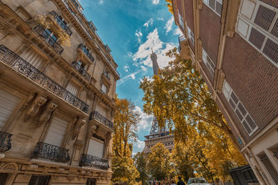 Low angle view of historical building against sky