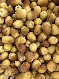Full frame shot of fruits for sale in market