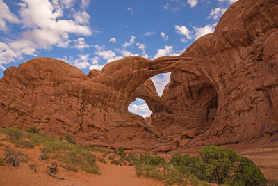 Rock formations in desert