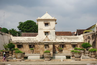 Low angle view of building against sky