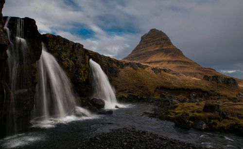 Kirkjufell, the most iconic mountain of iceland. 