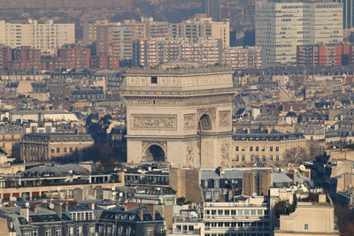 Aerial view of buildings in city 