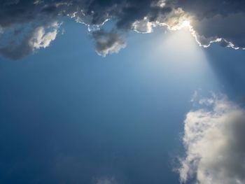 Low angle view of clouds in sky