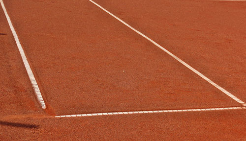 High angle view of zebra crossing