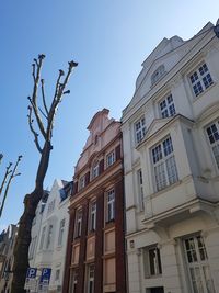 Low angle view of residential building against sky