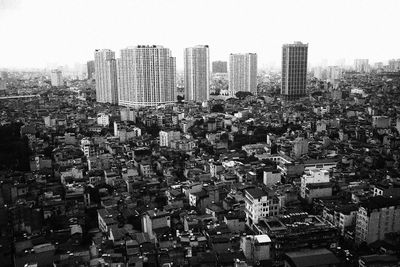 High angle view of cityscape