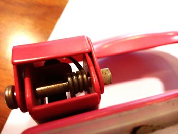 Close-up of machine part