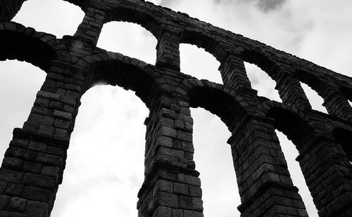 Low angle view of old ruin