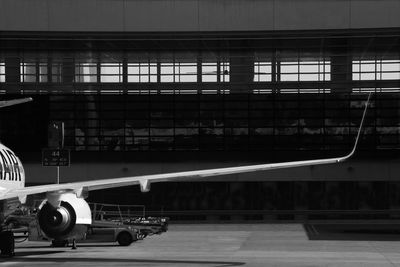 View of airplane at airport