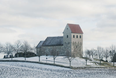 Built structure with trees in background