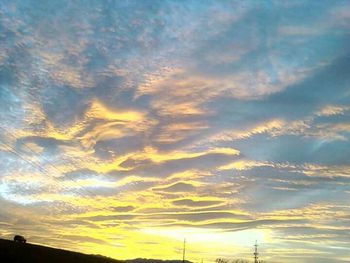 Low angle view of cloudy sky