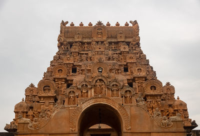 Low angle view of historic building against sky