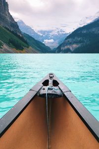 Scenic view of sea against mountains