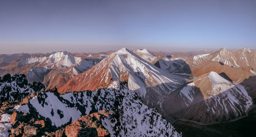 Mountians landscape snow