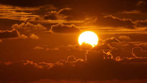 Scenic view of cloudscape against sky during sunset