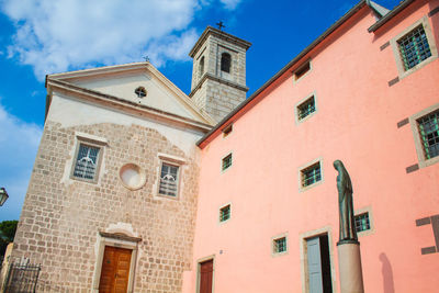 Low angle view of building against sky