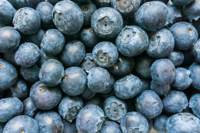 Full frame shot of blueberries