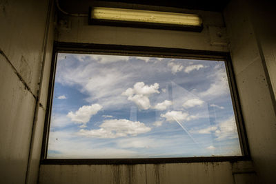 Low angle view of cloudy sky