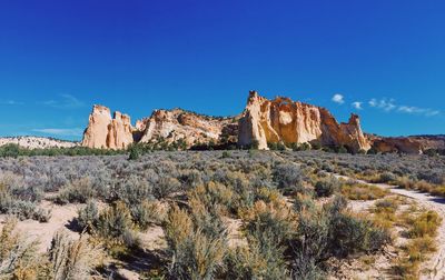 Rock formations in a desert