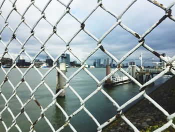 View of chainlink fence