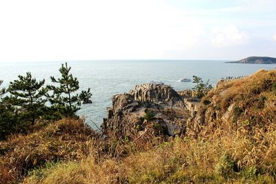 Scenic view of sea against sky