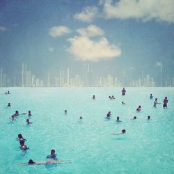 People in water