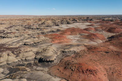 Wild rock formations in the desert wilderness of new mexico