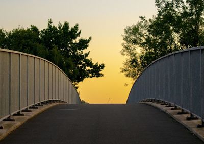 Bridge against sky during sunset