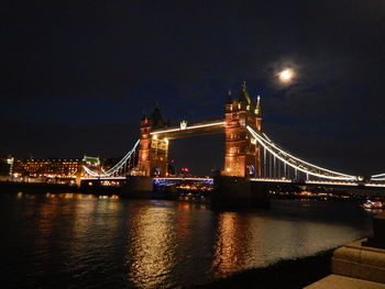 Suspension bridge over river