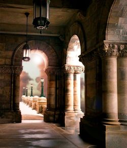 Corridor of historic building