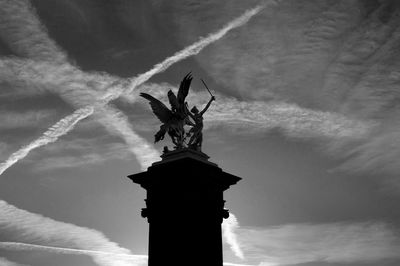 Low angle view of statue