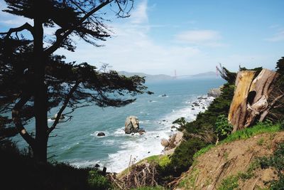Scenic view of sea against sky