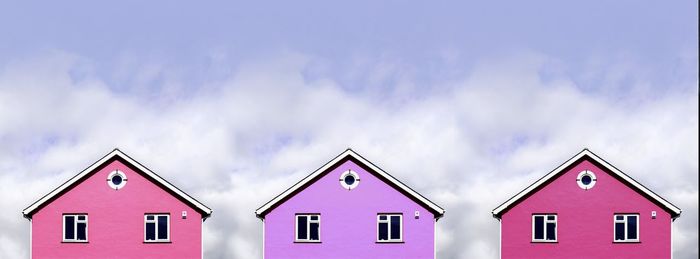 Low angle view of building against sky